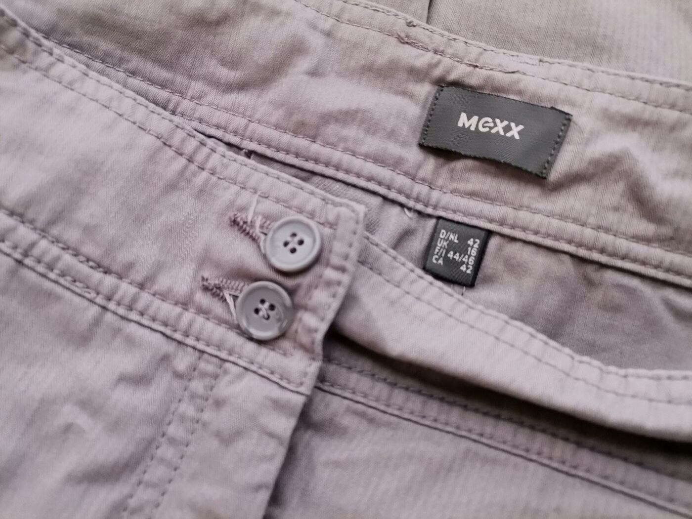 Mexx Rozmiar 42 Kolor Szary A-Line Spódnica Do Kolan Materiał Bawełna 100%