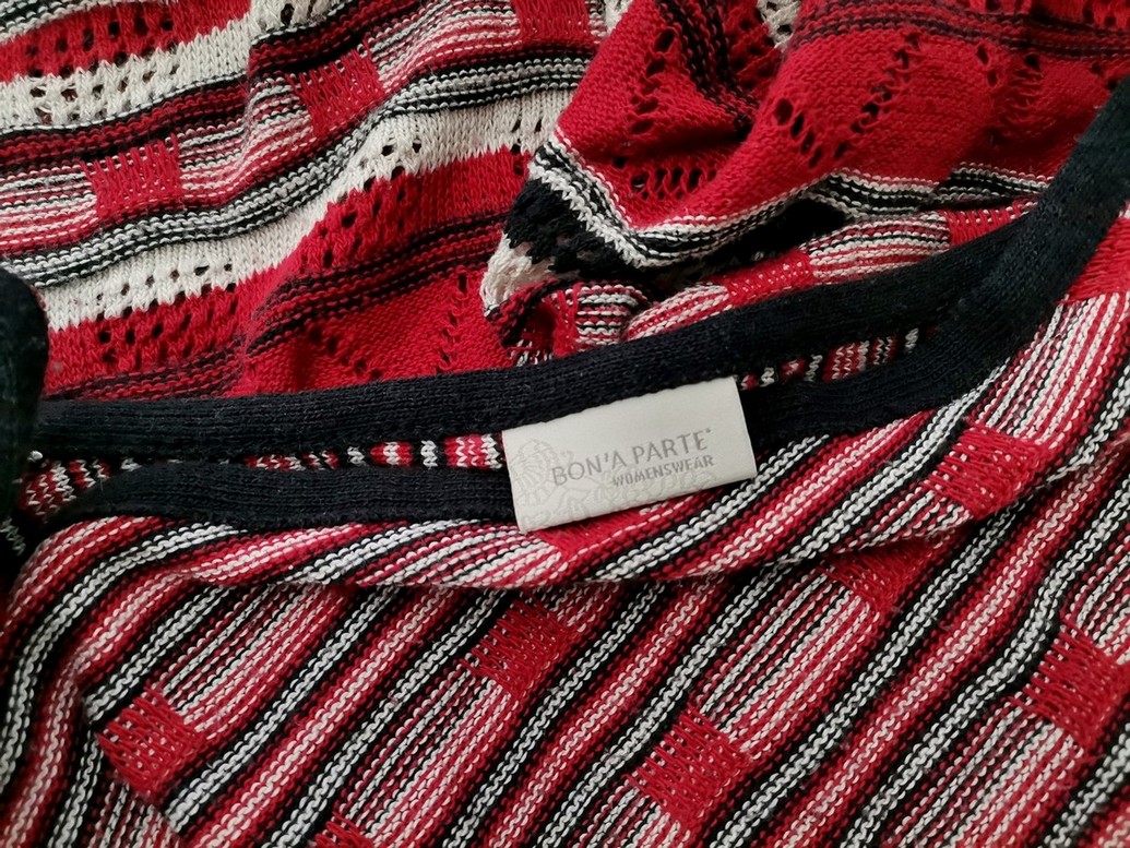 Rozmiar M Kolor Bordowy Pasy W serek Sukienka Sheath Krótki rękaw Midi Materiał Bawełna Rozmiar M Kolor Bordowy Pasy W serek Sukienka Sheath Krótki rękaw Midi Materiał Bawełna