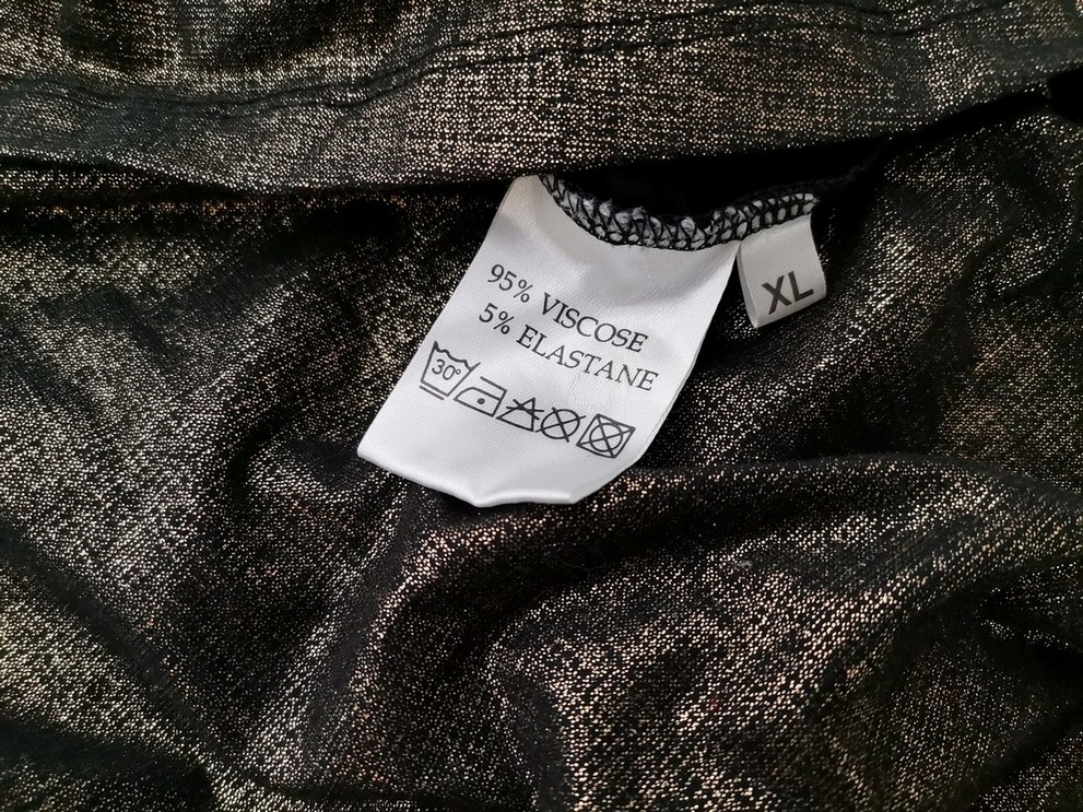 STELLA NOVA Rozmiar XL Kolor Czarny Drapowany dekolt Tunika Bluzka Bezrękawnik Materiał Wiskoza STELLA NOVA Rozmiar XL Kolor Czarny Drapowany dekolt Tunika Bluzka Bezrękawnik Materiał Wiskoza
