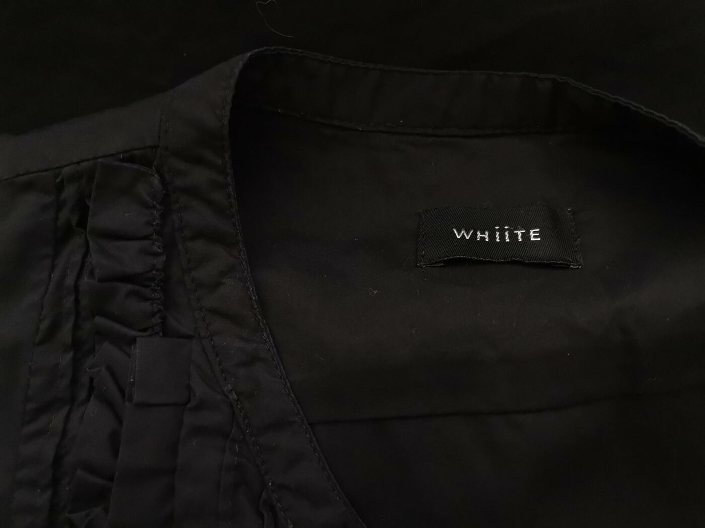 Whiite Rozmiar 36 Kolor Czarny Split Crew Neck Tunika Bluzka Krótki rękaw