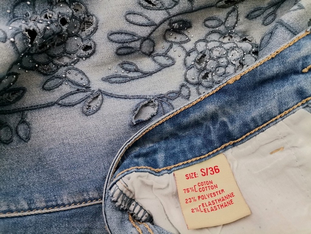 Onado Fashion Rozmiar S (36) Kolor Niebieski Spodnie Jeansy Materiał Bawełna