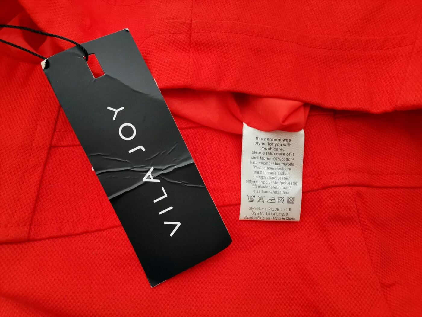 IMG_20210301_114931.jpg Vila Joy Rozmiar XXL Kolor Pomarańczowy Spódnica Prosta i Ołówkowa Do Kolan Materiał Bawełna