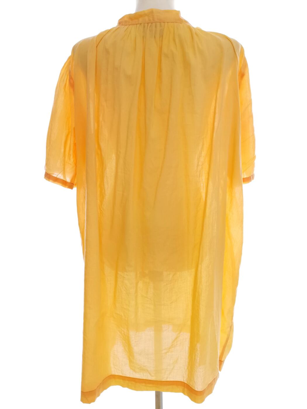 Vintage Rozmiar XL Kolor Żółty Okrągły dekolt Tunika Bluzka Krótki rękaw Materiał Bawełna 100% Vintage Rozmiar XL Kolor Żółty Okrągły dekolt Tunika Bluzka Krótki rękaw Materiał Bawełna 100%