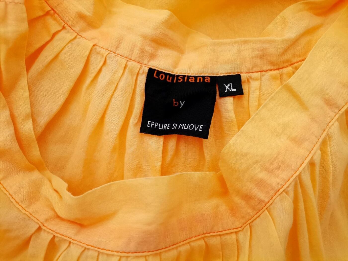 Vintage Rozmiar XL Kolor Żółty Okrągły dekolt Tunika Bluzka Krótki rękaw Materiał Bawełna 100% Vintage Rozmiar XL Kolor Żółty Okrągły dekolt Tunika Bluzka Krótki rękaw Materiał Bawełna 100%