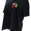 NANSO Rozmiar L Kolor Czarny Okrągły dekolt T-Shirt Krótki rękaw Materiał Modal