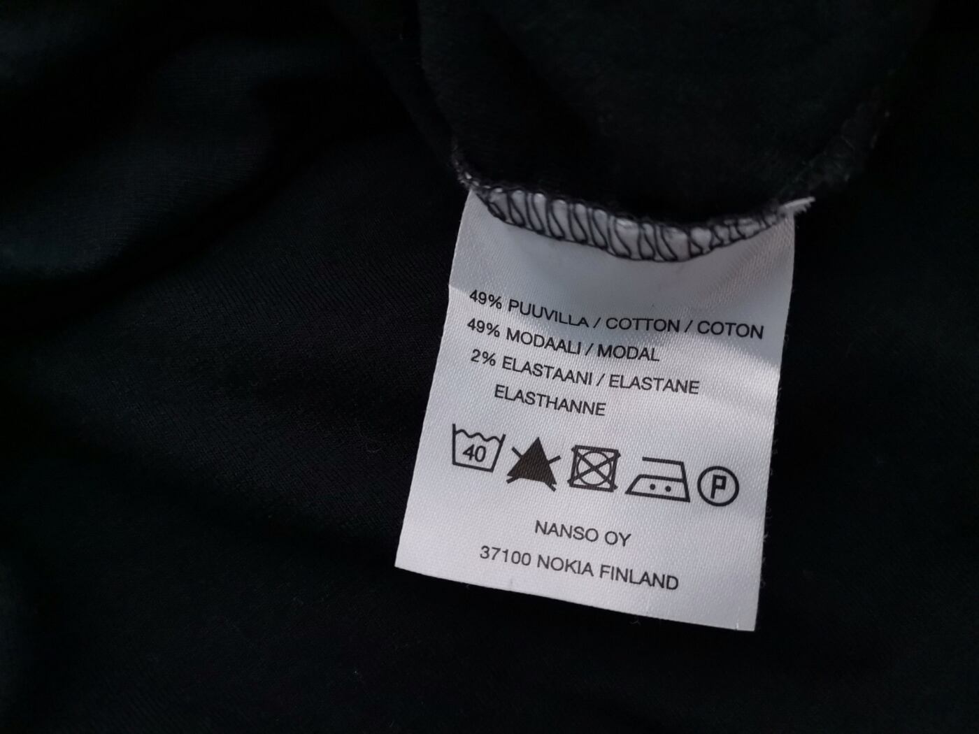 IMG_20210302_135104.jpg NANSO Rozmiar L Kolor Czarny Okrągły dekolt T-Shirt Krótki rękaw Materiał Modal