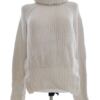 Hunkydory Rozmiar XL Kolor Kremowy Golf Sweter Długi rękaw Materiał Bawełna 100% Gruba dzianina
