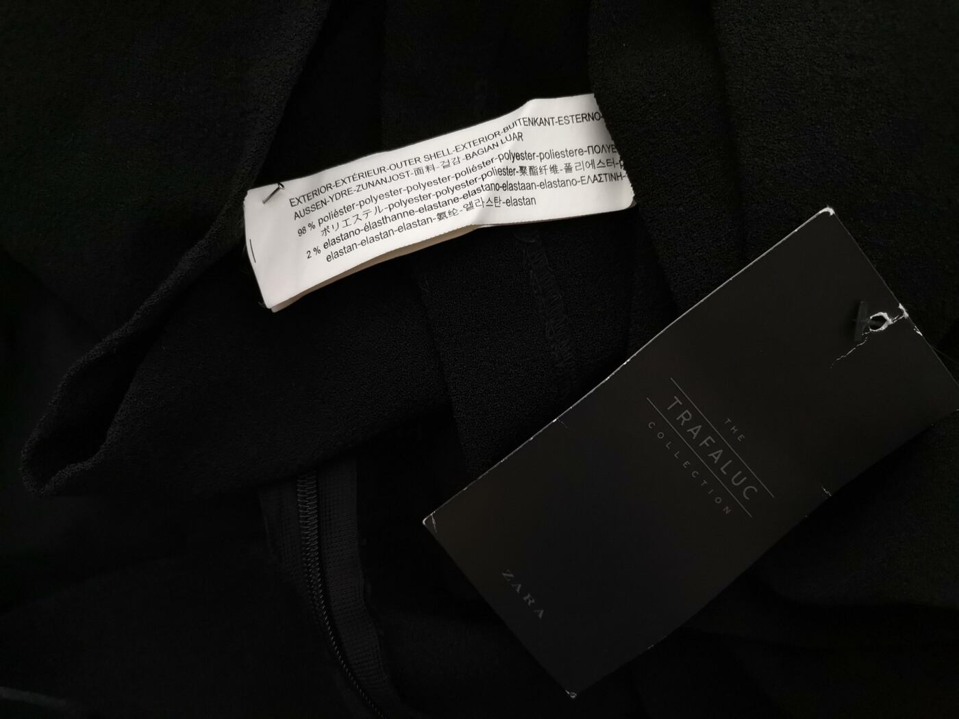 Zara Rozmiar M Kolor Czarny Dekolt U Bluzka Bezrękawnik