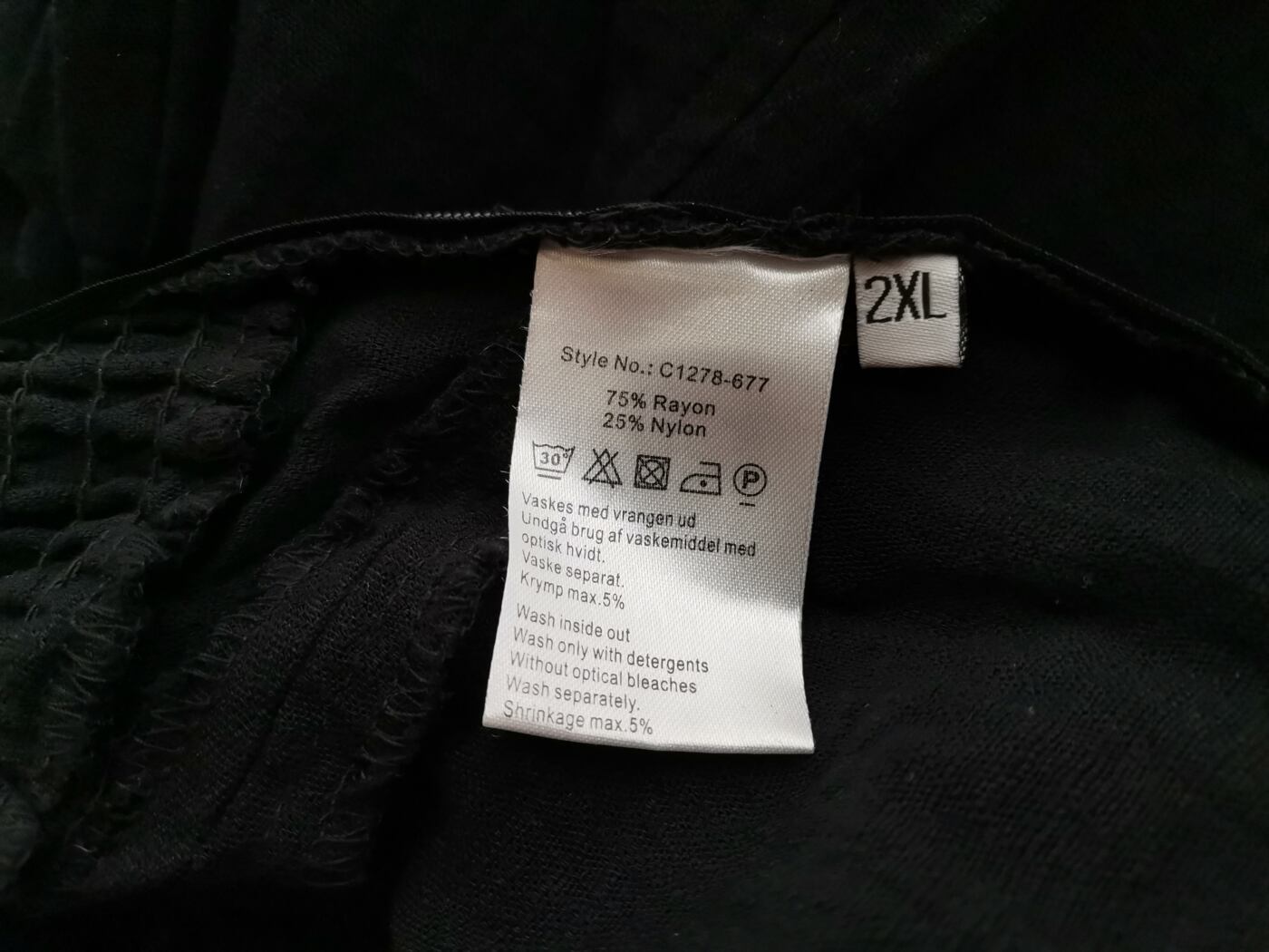 IMG_20210304_105322.jpg Choise Rozmiar 2XL Kolor Czarny Spodnie Casual Materiał Rayon