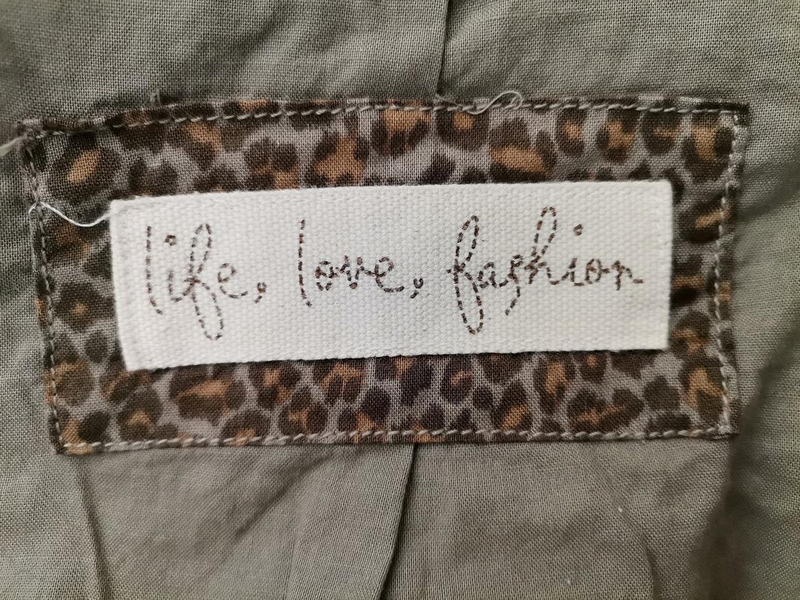 IMG_20210304_110557_r1.jpg Life Love Fashion Rozmiar 10 (38) Kolor Khaki Kołnierz Żakiet z zapięciem Rękaw 3/4 Materiał Len 100%