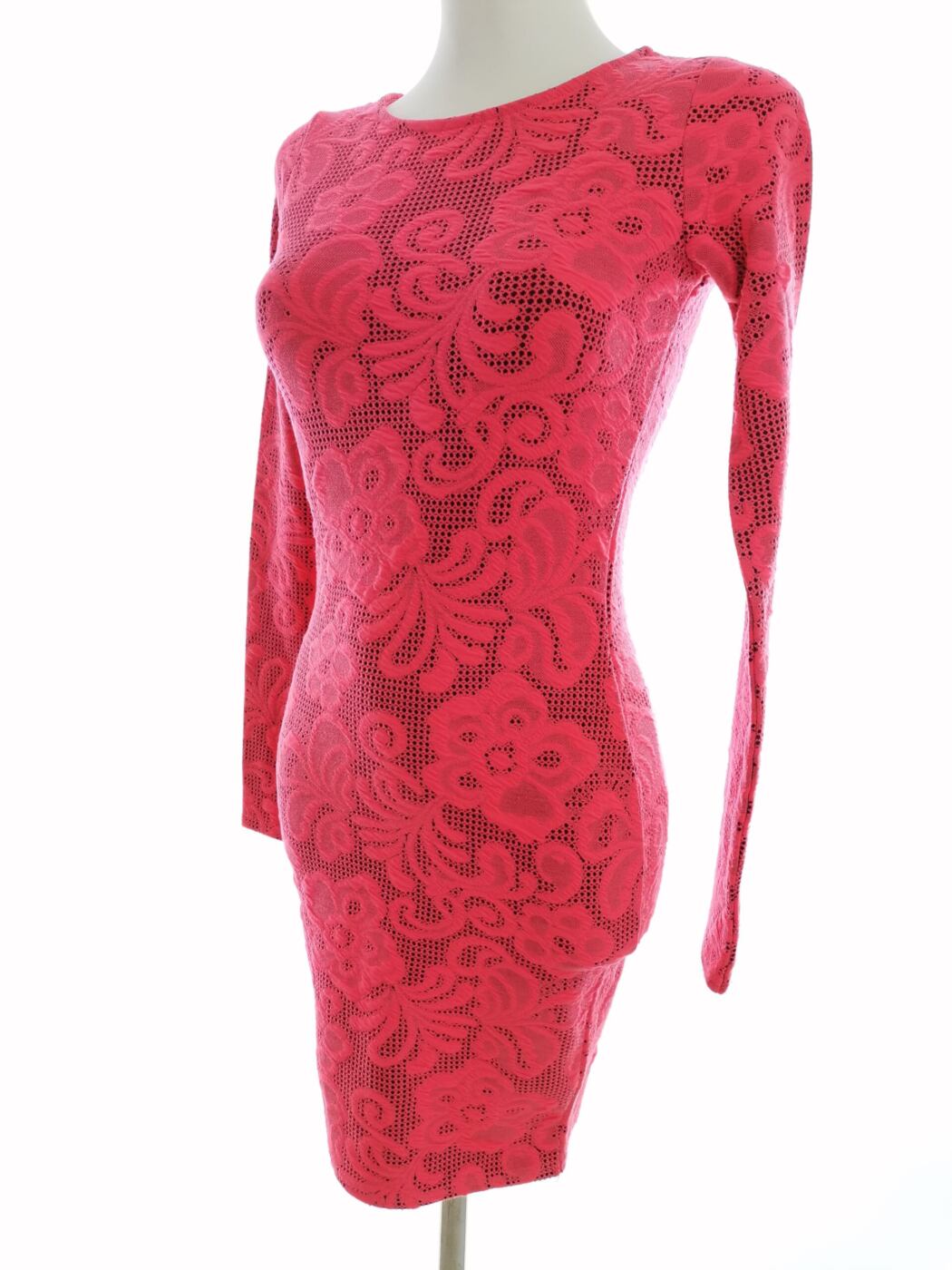 River island Rozmiar 6 (32) Kolor Różowy Crew Neck Sukienka Bodycon Długi rękaw Do Kolan River island Rozmiar 6 (32) Kolor Różowy Crew Neck Sukienka Bodycon Długi rękaw Do Kolan