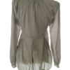 Hunkydory Rozmiar XS Kolor Khaki Split Crew Neck Bluzka Długi rękaw Materiał Bawełna 100%