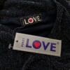 Love Rozmiar 10 (38) Kolor Granatowy W serek Sukienka Bodycon Długi rękaw Midi