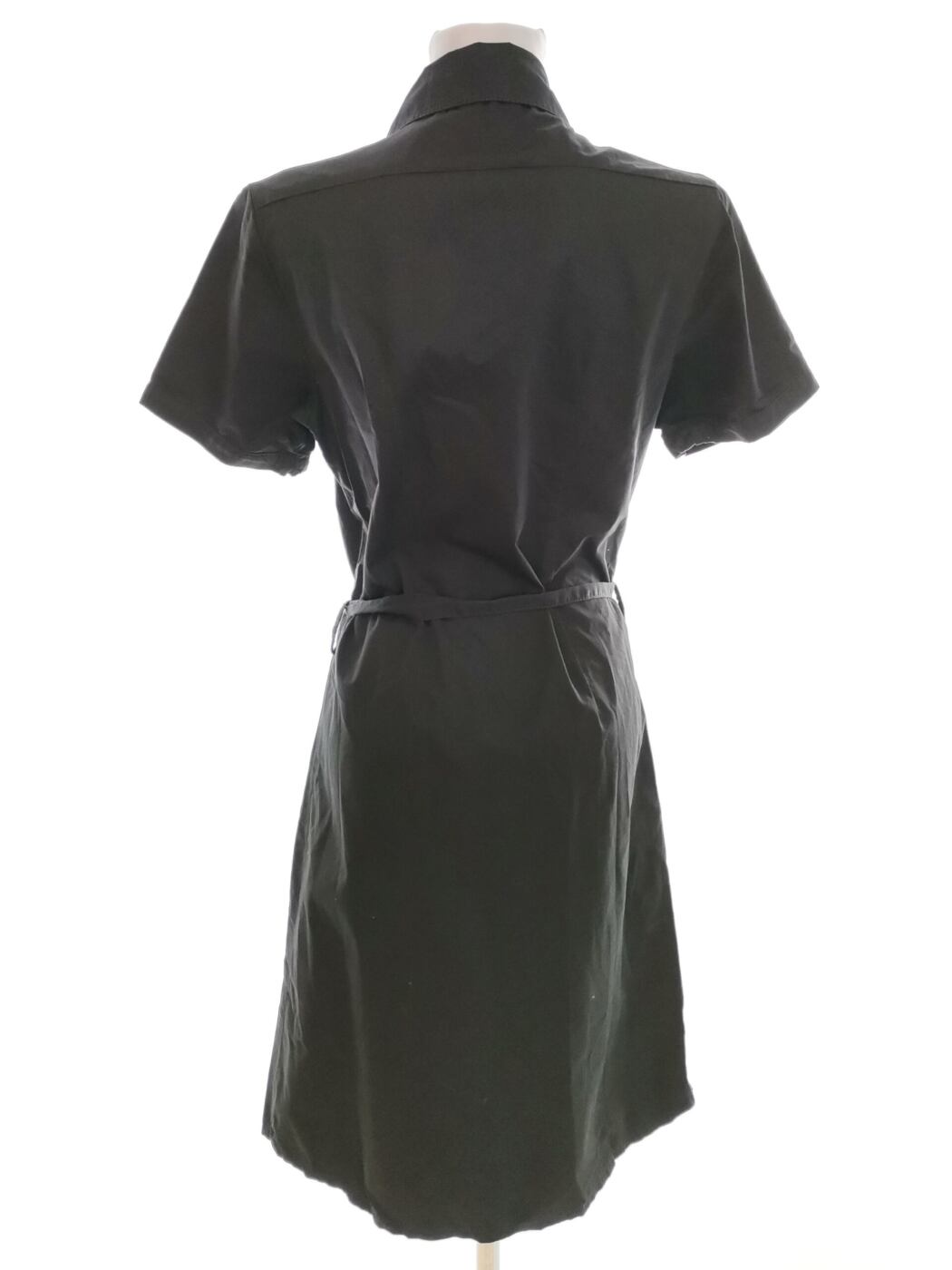 Gap Rozmiar M Kolor Czarny Kołnierz Sukienka Koszulowa Krótki rękaw Midi Materiał Bawełna 100% Gap Rozmiar M Kolor Czarny Kołnierz Sukienka Koszulowa Krótki rękaw Midi Materiał Bawełna 100%