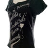 Moods of Norway Rozmiar XS Kolor Czarny W łódkę T-Shirt Krótki rękaw Materiał Bawełna 100%