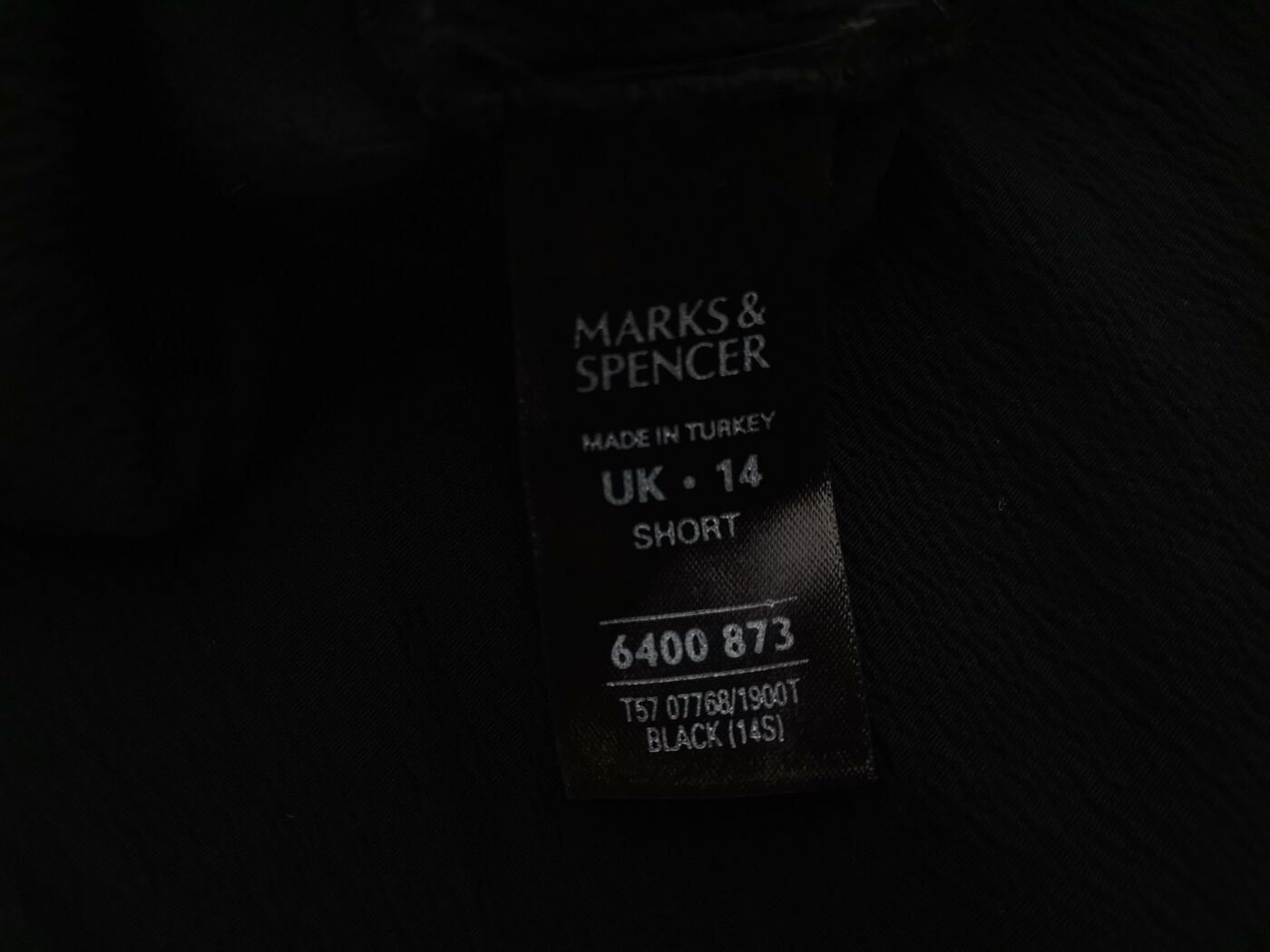 IMG_20210308_132132.jpg Marks&spencer Rozmiar 14 (42) Kolor Czarny Spodnie Casual Materiał Wiskoza