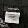 Nicowa Rozmiar 34 Kolor Czarny Kwadratowy dekolt Bluzka Krótki rękaw Materiał Jedwab 100%