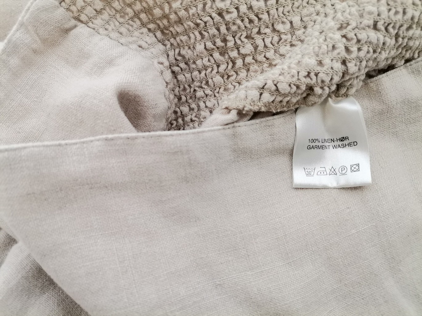 The Masai Rozmiar S Kolor Beżowy Spodnie Alladynki Materiał Len 100%