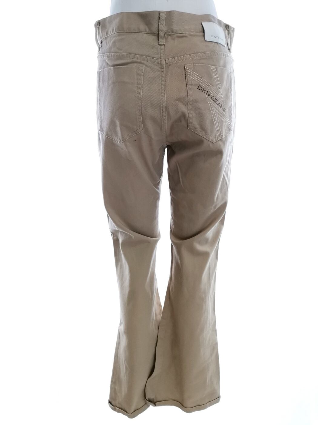 IMG_20210308_152716.jpg Dkny Jeans Rozmiar 30 (36) Kolor Beżowy Spodnie Casual Materiał Bawełna