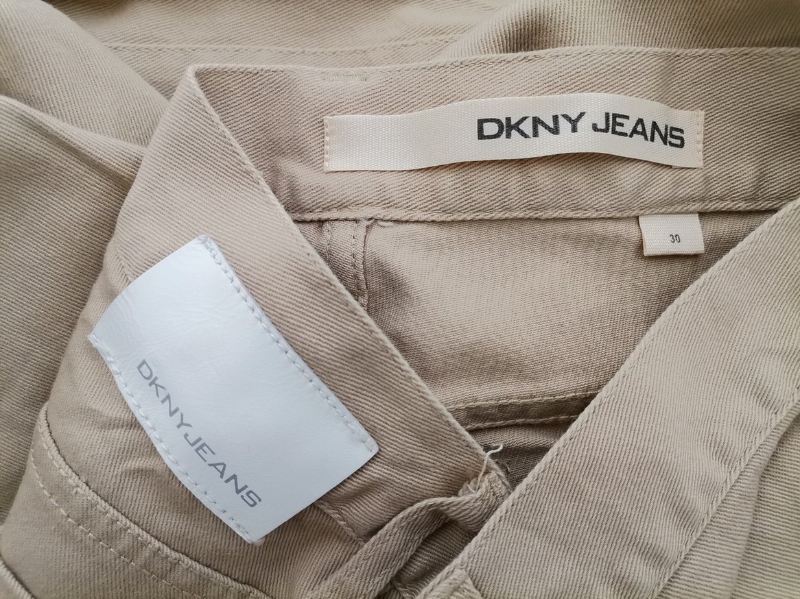 IMG_20210308_152739.jpg Dkny Jeans Rozmiar 30 (36) Kolor Beżowy Spodnie Casual Materiał Bawełna