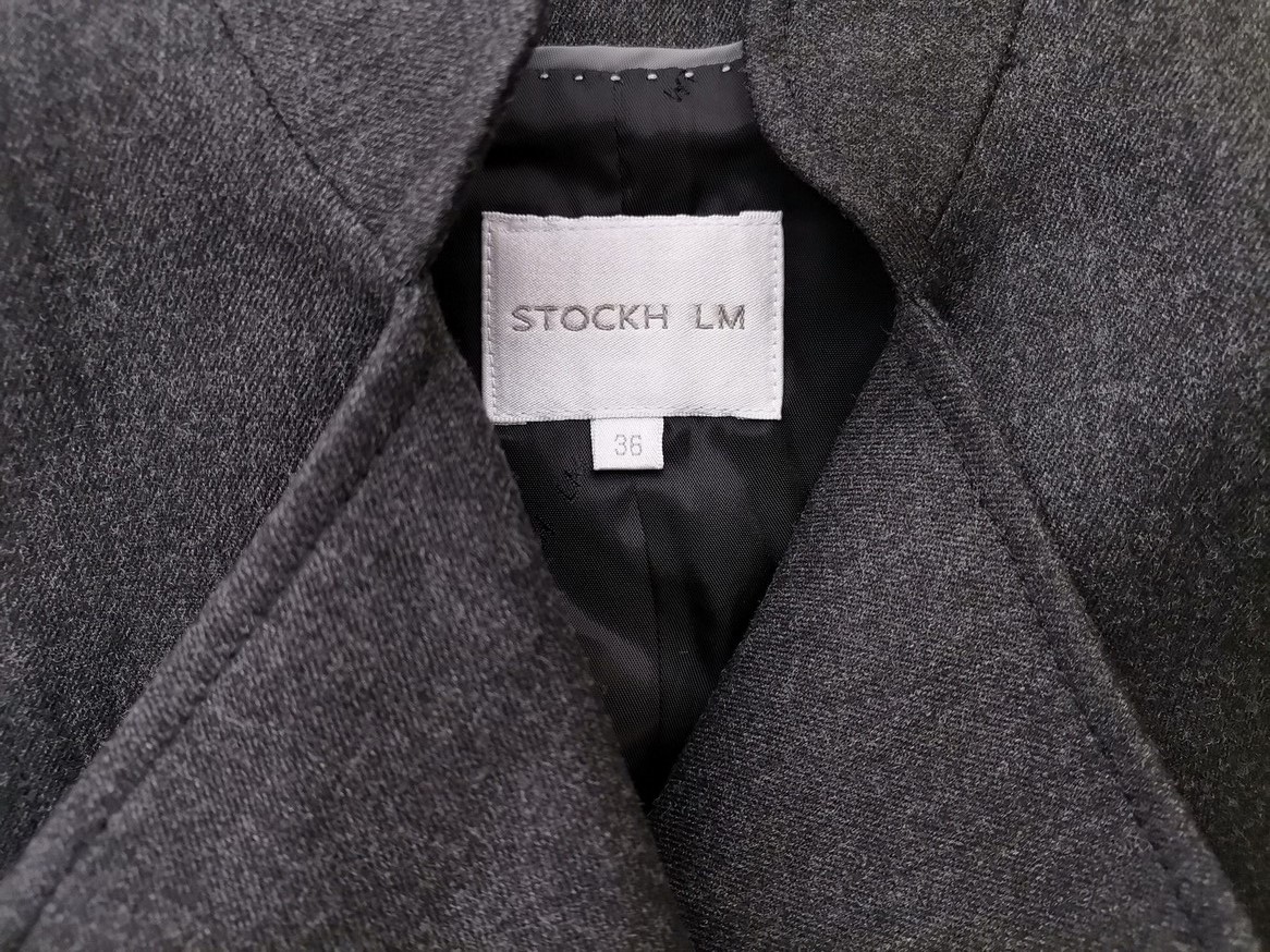 IMG_20210309_114852.jpg STOCKH LM Rozmiar 36 Kolor Szary Kołnierz Żakiet z zapięciem Długi rękaw Materiał Wiskoza