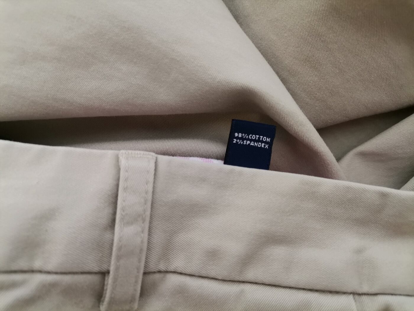 Rozmiar 10 (38) Kolor Beżowy Spodnie Casual Materiał Bawełna