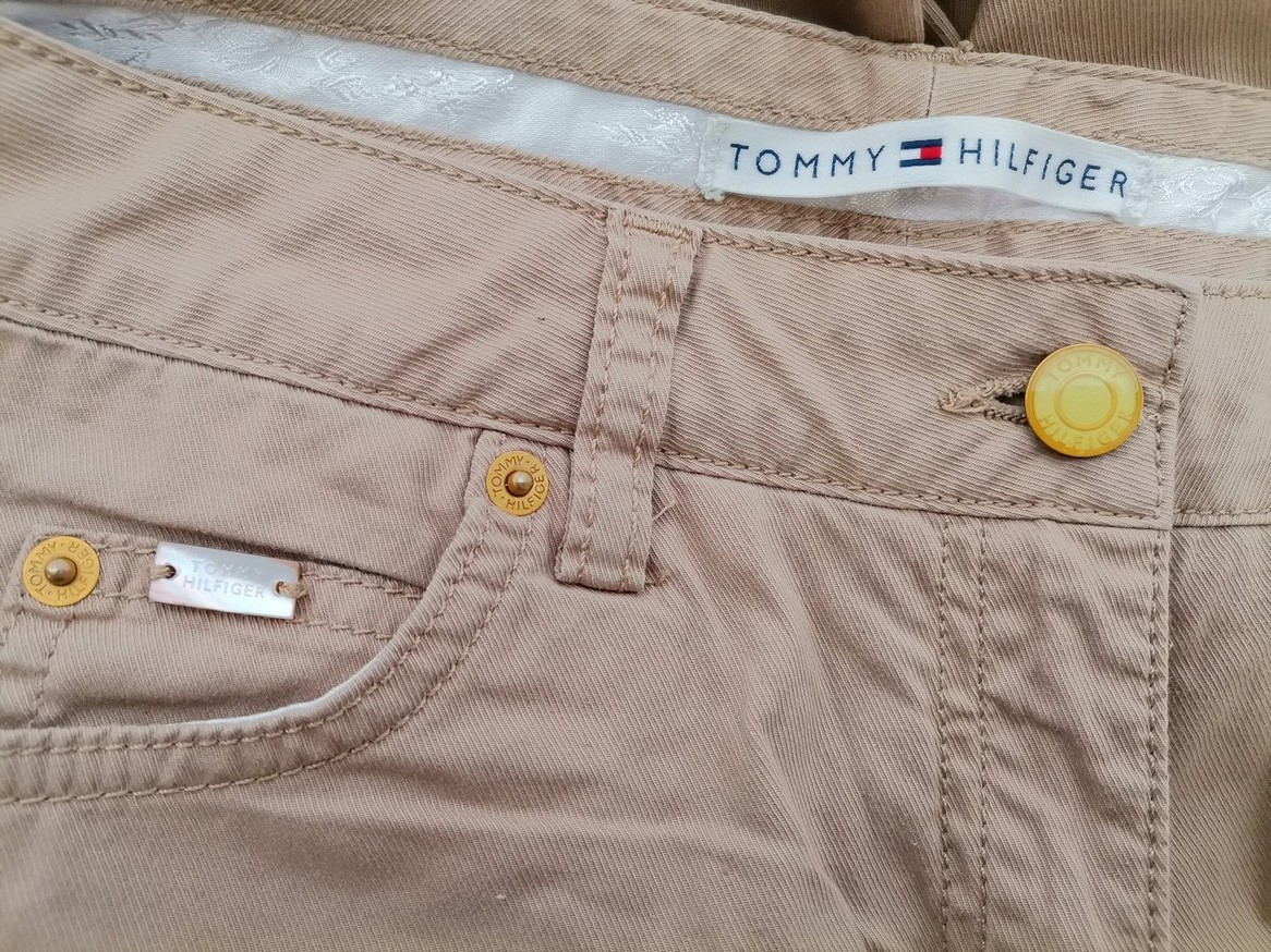 IMG_20210310_102849.jpg Tommy hilfiger Rozmiar 6 (34) Kolor Beżowy Spodnie Casual Materiał Bawełna