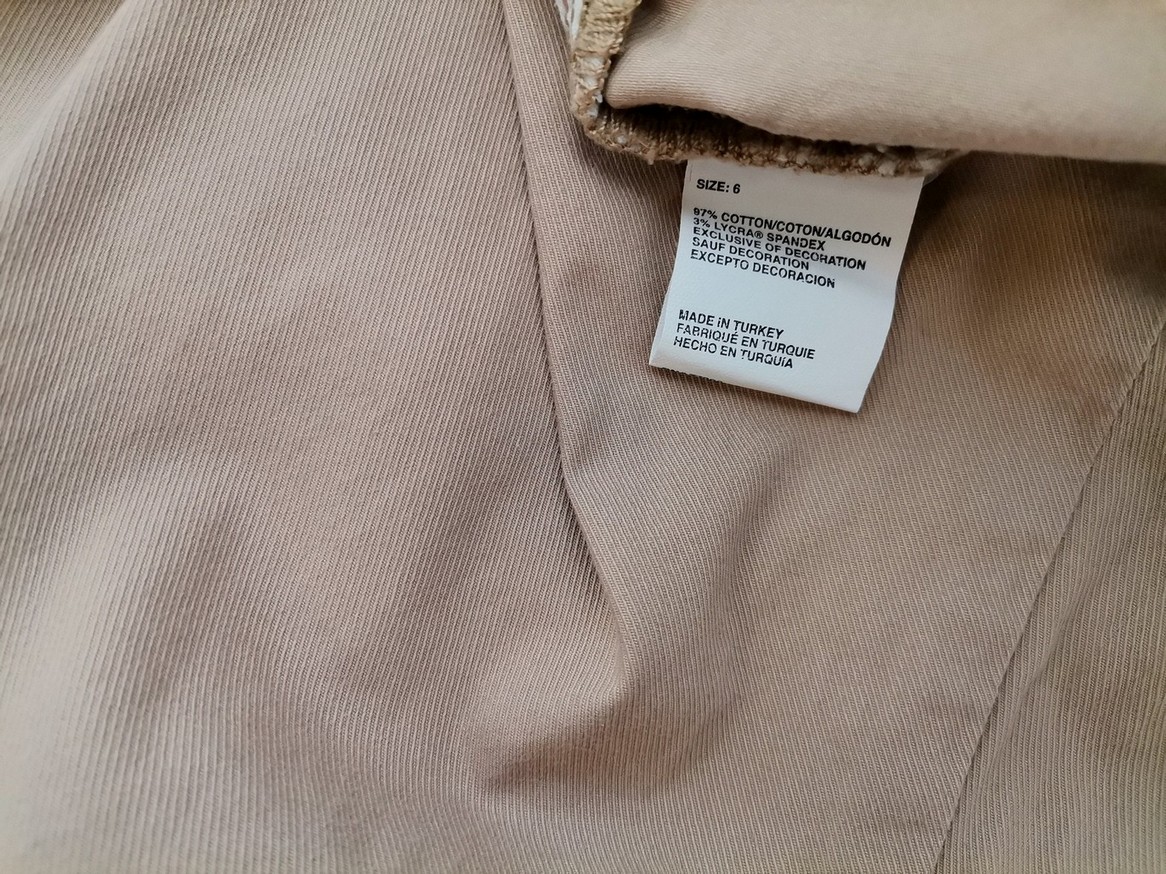 IMG_20210310_102922.jpg Tommy hilfiger Rozmiar 6 (34) Kolor Beżowy Spodnie Casual Materiał Bawełna