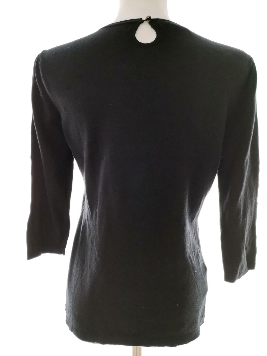 IMG_20210310_111625.jpg Laura ashley Rozmiar 12 (38) Kolor Czarny Crew Neck Sweter Rękaw 3/4 Materiał Bawełna