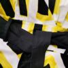 Vintage Rozmiar 38 Kolor Żółty W serek Sukienka A-Line Bezrękawnik Midi