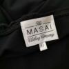 The Masai Rozmiar M Kolor Czarny Okrągły dekolt Sukienka A-Line Bezrękawnik Do Kolan Materiał Wiskoza