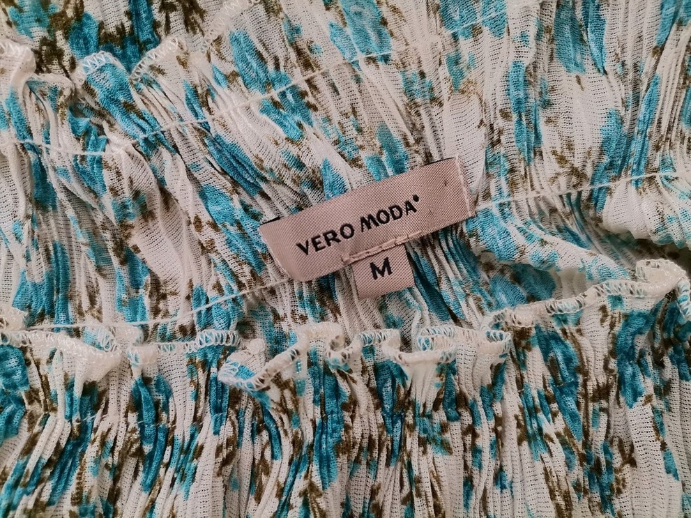 IMG_20210311_092208.jpg Vero moda Rozmiar M Kolor Turkusowy W łódkę Bluzka Długi rękaw