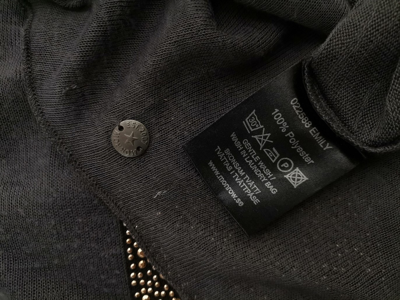 Monrow Rozmiar XL Kolor Granatowy Dekolt U Tunika Bluzka Bezrękawnik Monrow Rozmiar XL Kolor Granatowy Dekolt U Tunika Bluzka Bezrękawnik