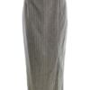Dorothy perkins Rozmiar 36 Kolor Szary Pasy Spódnica Maxi Długa Materiał Wiskoza