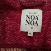 Noa noa Rozmiar XL Kolor Purpurowy W serek Żakiet z zapięciem Długi rękaw Materiał Akryl