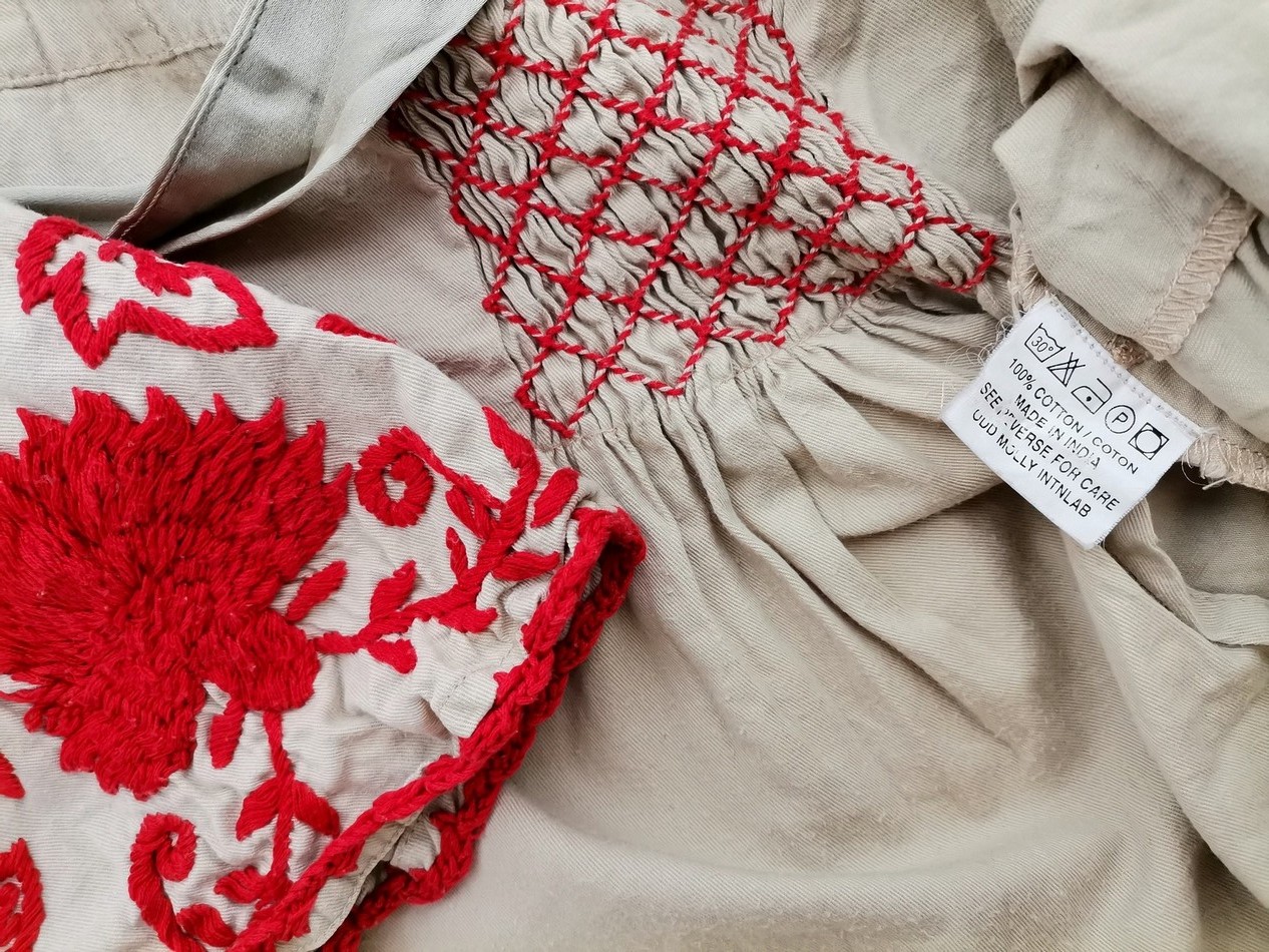 Odd molly Rozmiar 1 (36) Kolor Beżowy Okrągły dekolt Tunika Bluzka Rękaw 3/4 Materiał Bawełna 100% Odd molly Rozmiar 1 (36) Kolor Beżowy Okrągły dekolt Tunika Bluzka Rękaw 3/4 Materiał Bawełna 100%