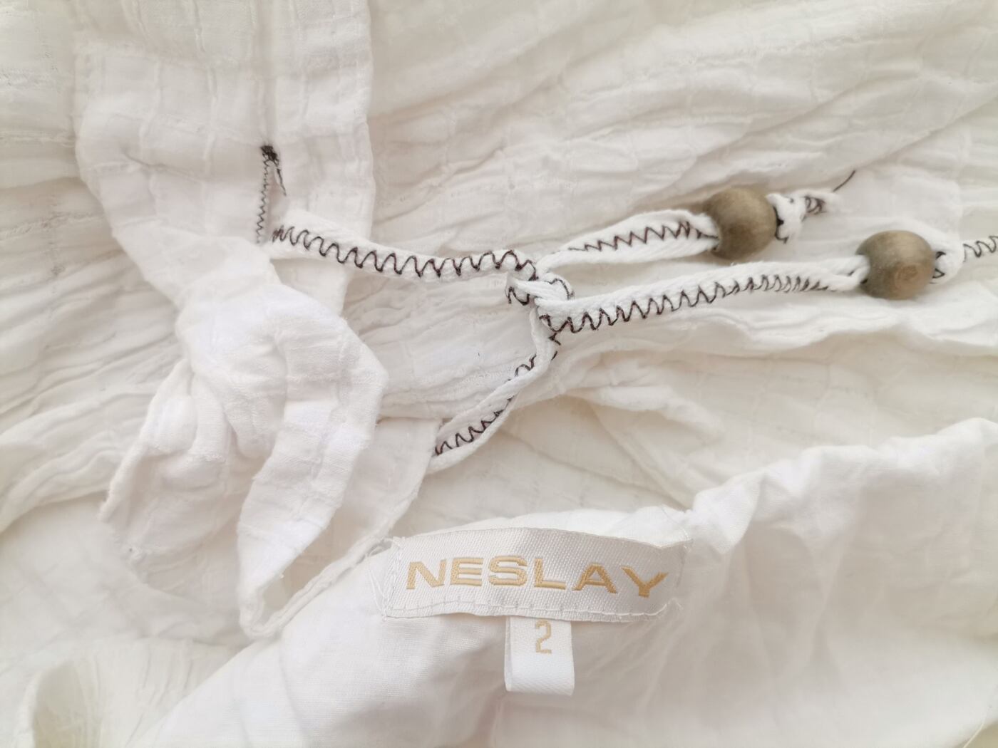Neslay Rozmiar 2 (38) Kolor Kremowy Spodnie Casual Materiał Bawełna 100%