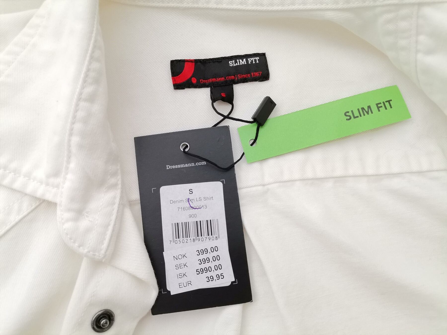 IMG_20210315_103653.jpg Denim Rozmiar S Kolor Kremowy Kołnierz Męska Koszula Casual Długi rękaw Materiał Bawełna 100%