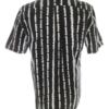 River island Rozmiar L Kolor Czarny Pasy Kołnierz Męska Koszula Casual Krótki rękaw Materiał Bawełna 100%