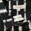 River island Rozmiar L Kolor Czarny Pasy Kołnierz Męska Koszula Casual Krótki rękaw Materiał Bawełna 100%