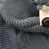 Won hundred Rozmiar M Kolor Granatowy Męski Sweter Rozpinany Długi rękaw Materiał Wełna