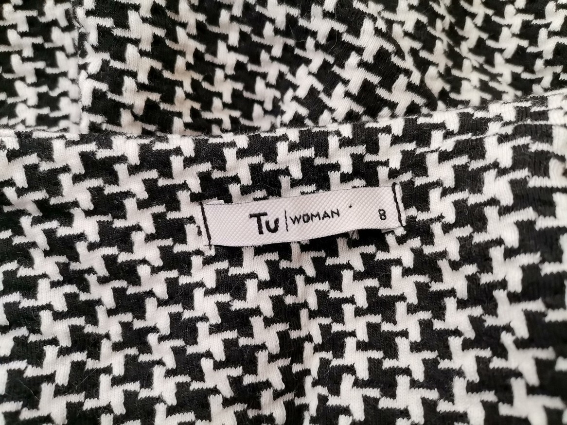 Tu Rozmiar 8 (36) Kolor Biały Crew Neck Sukienka Sweterkowa Rękaw 3/4 Do Kolan Materiał Bawełna Tu Rozmiar 8 (36) Kolor Biały Crew Neck Sukienka Sweterkowa Rękaw 3/4 Do Kolan Materiał Bawełna