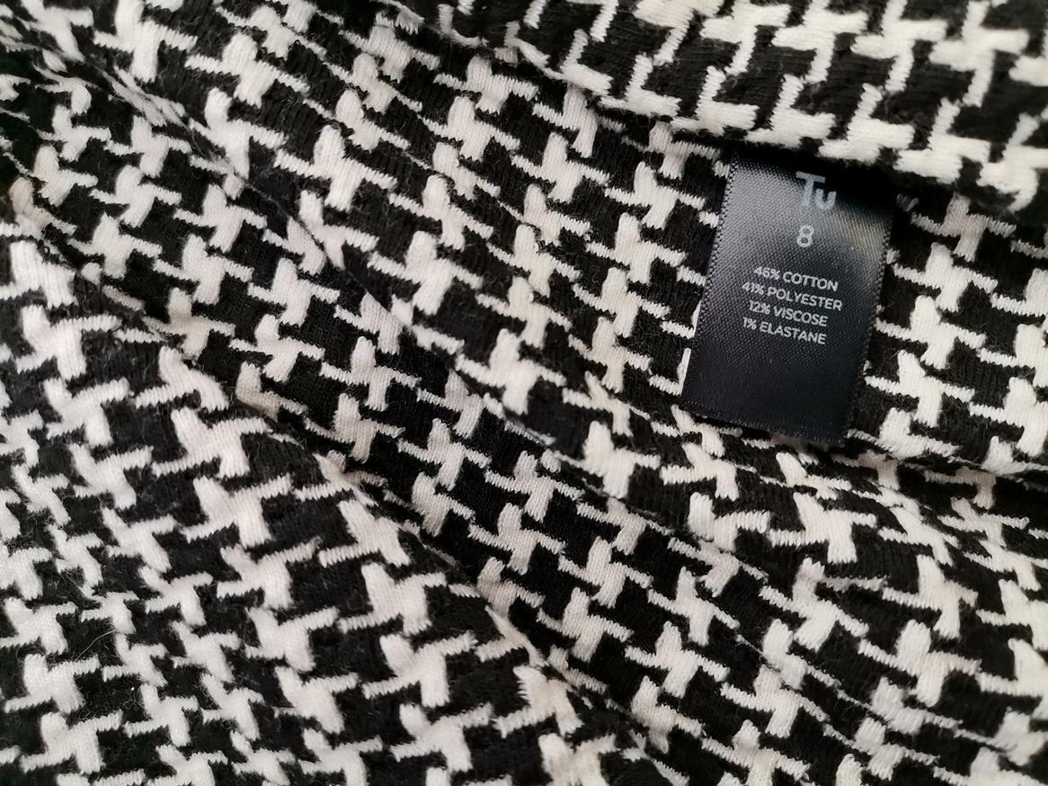 Tu Rozmiar 8 (36) Kolor Biały Crew Neck Sukienka Sweterkowa Rękaw 3/4 Do Kolan Materiał Bawełna Tu Rozmiar 8 (36) Kolor Biały Crew Neck Sukienka Sweterkowa Rękaw 3/4 Do Kolan Materiał Bawełna