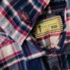 BARBOUR Rozmiar L Kolor Granatowy Krata Kołnierz Męska Koszula Casual Długi rękaw Materiał Bawełna 100%
