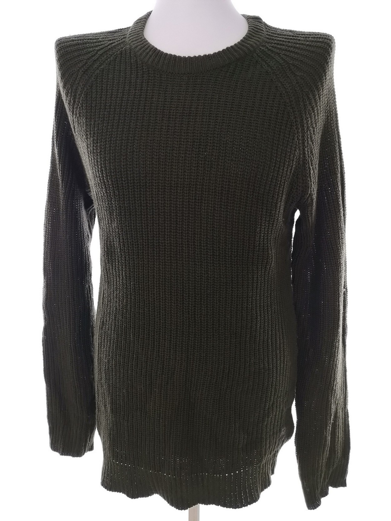 Jack & jones Rozmiar L Kolor Khaki Męski Sweter Długi rękaw Materiał Bawełna