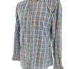 Ted Baker Rozmiar 5 (XL) Kolor Niebieski Krata Kołnierz Męska Koszula Casual Długi rękaw Materiał Bawełna 100%