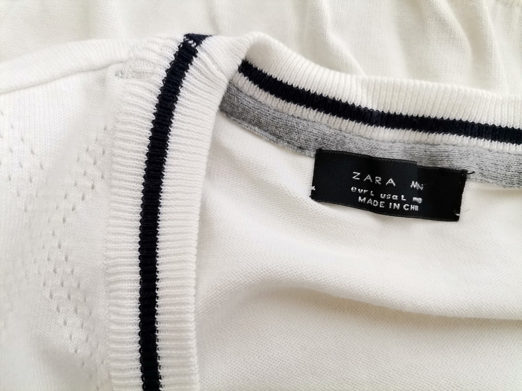 zara man Rozmiar L Kolor Kremowy Męski Sweter Rozpinany Długi rękaw Materiał Bawełna 100%