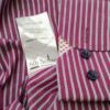 6th Sense Rozmiar XL Kolor Purpurowy Pasy Kołnierz Męska Koszula Casual Długi rękaw Materiał Bawełna 100%