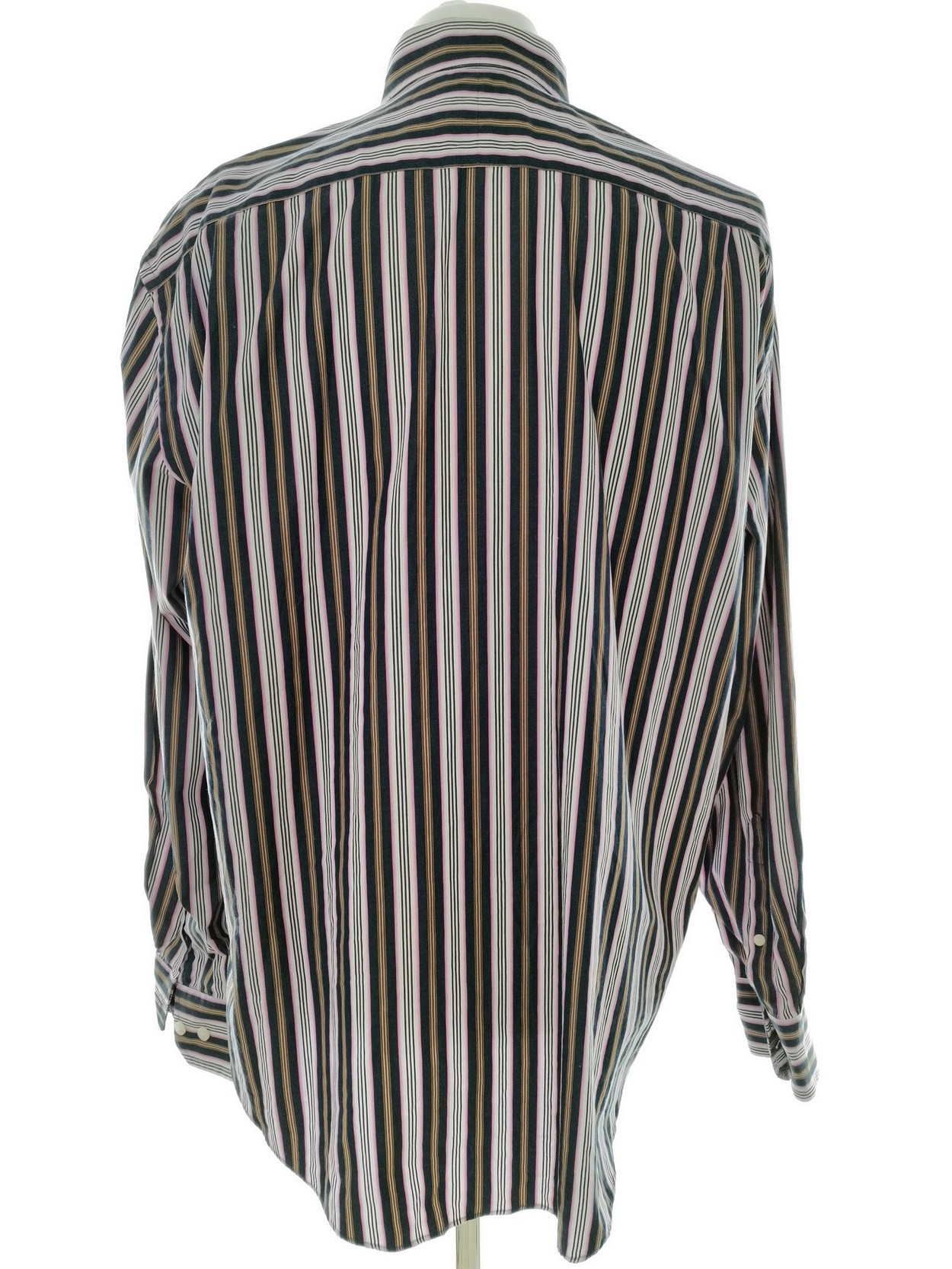 IMG_20210317_133416.jpg Pedro Del Hierro Rozmiar T5 (XL) Kolor Granatowy Pasy Kołnierz Męska Koszula Casual Długi rękaw Materiał Bawełna 100%