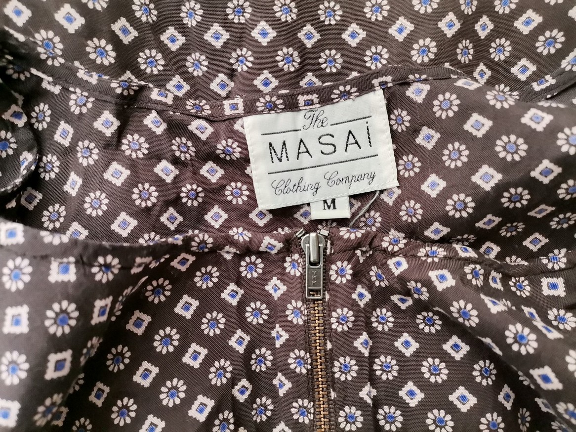 The Masai Rozmiar M Kolor Brązowy Okrągły dekolt Tunika Bluzka Długi rękaw Materiał Wiskoza 100% The Masai Rozmiar M Kolor Brązowy Okrągły dekolt Tunika Bluzka Długi rękaw Materiał Wiskoza 100%